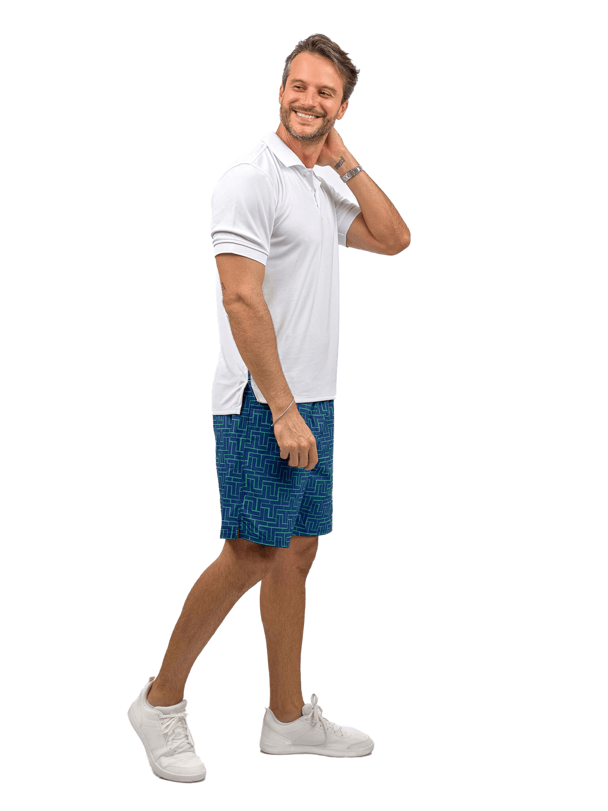 Men's Spin Polo Shirt by Hot Trend Vault, designed for tennis and golf, featuring breathable fabric and sporty fit.