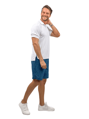 Men's Spin Polo Shirt by Hot Trend Vault, designed for tennis and golf, featuring breathable fabric and sporty fit.