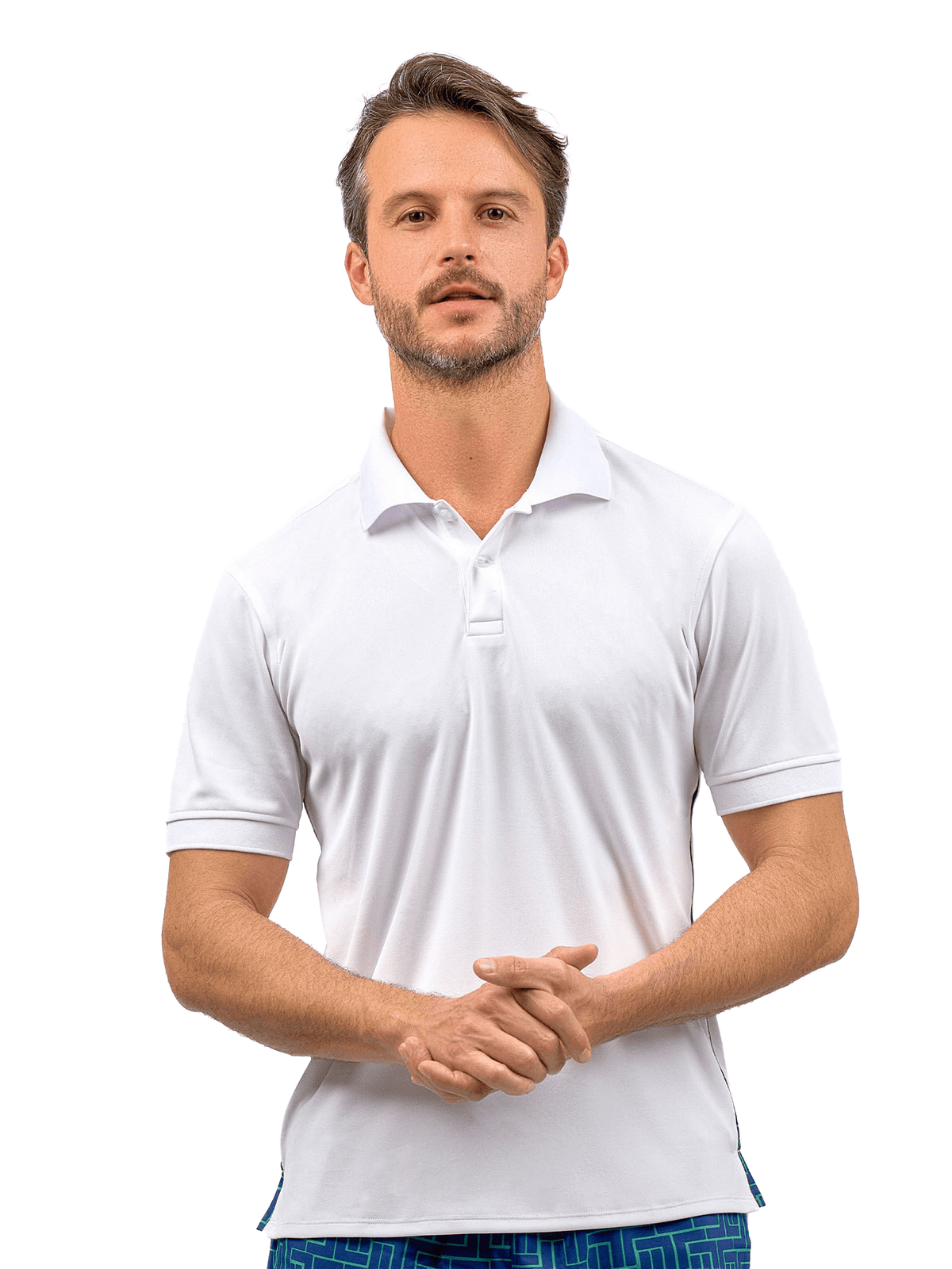 Men's Spin Polo Shirt by Hot Trend Vault, designed for tennis and golf performance, with lightweight fabric and sporty fit.