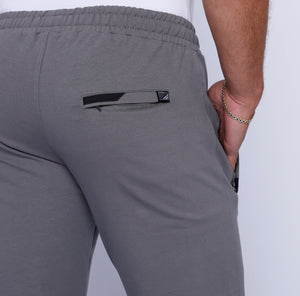 Men's grey athletic sweatpants by Hot Trend Vault, straight tall fit, designed for all-day comfort and everyday wear.
