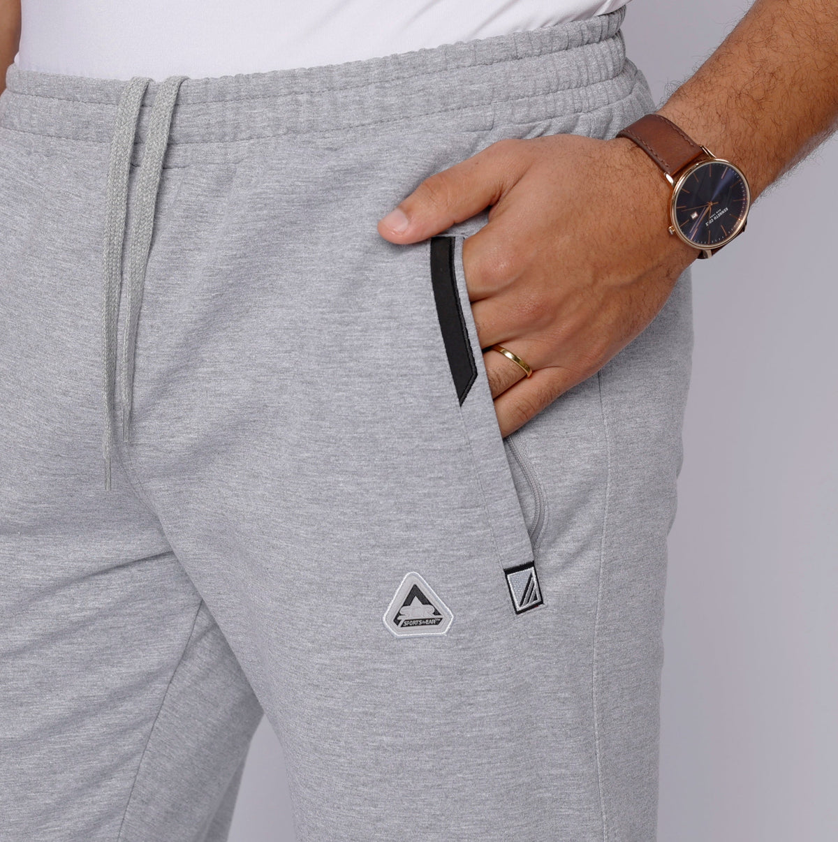 Men's tall athletic sweatpants with zipper pockets from Hot Trend Vault, featuring a straight fit and all-day comfort design.