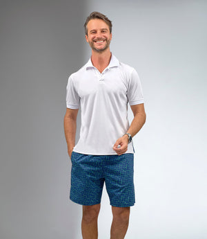 Men's tennis spin shorts with pockets, UV protection, designed by Hot Trend Vault, featuring lightweight, breathable fabric.