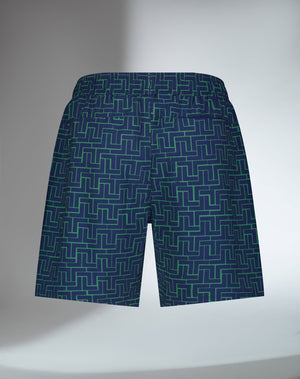 Men's tennis spin shorts with pockets, UV protection, and tessellated fabric by Hot Trend Vault, designed for active play.