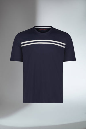 Men's moisture-wicking tennis shirt by Hot Trend Vault with short sleeves and crew neck, ideal for performance and sports.
