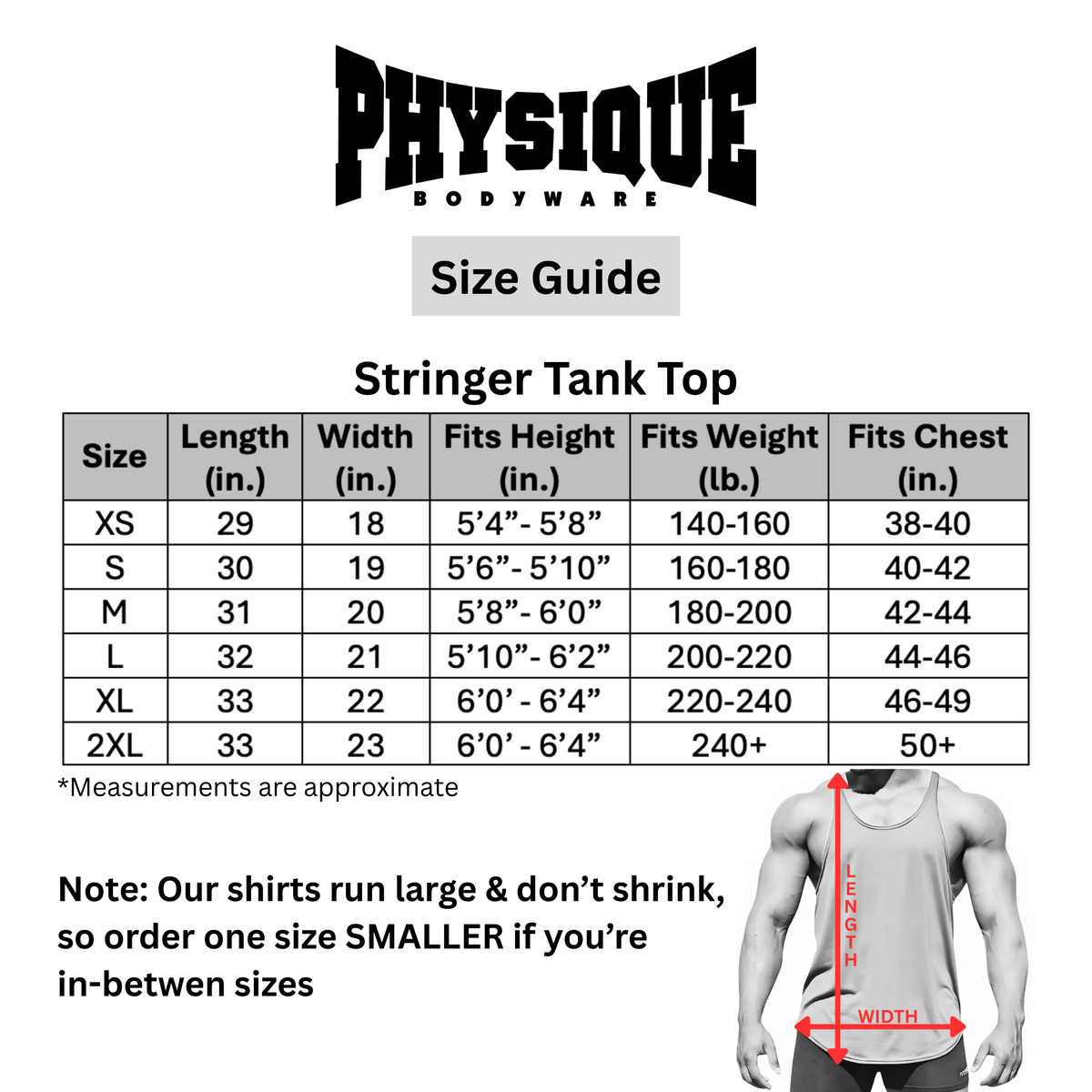 Hot Trend Vault original stringer tank top made in the USA, shown with a fitted design and lightweight fabric for athletic wear.